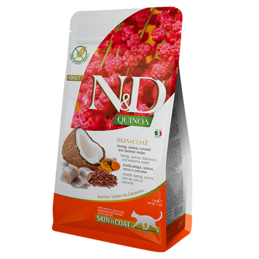 Farmina Quinoa Herring Skin & Coat Cat 1.5kg