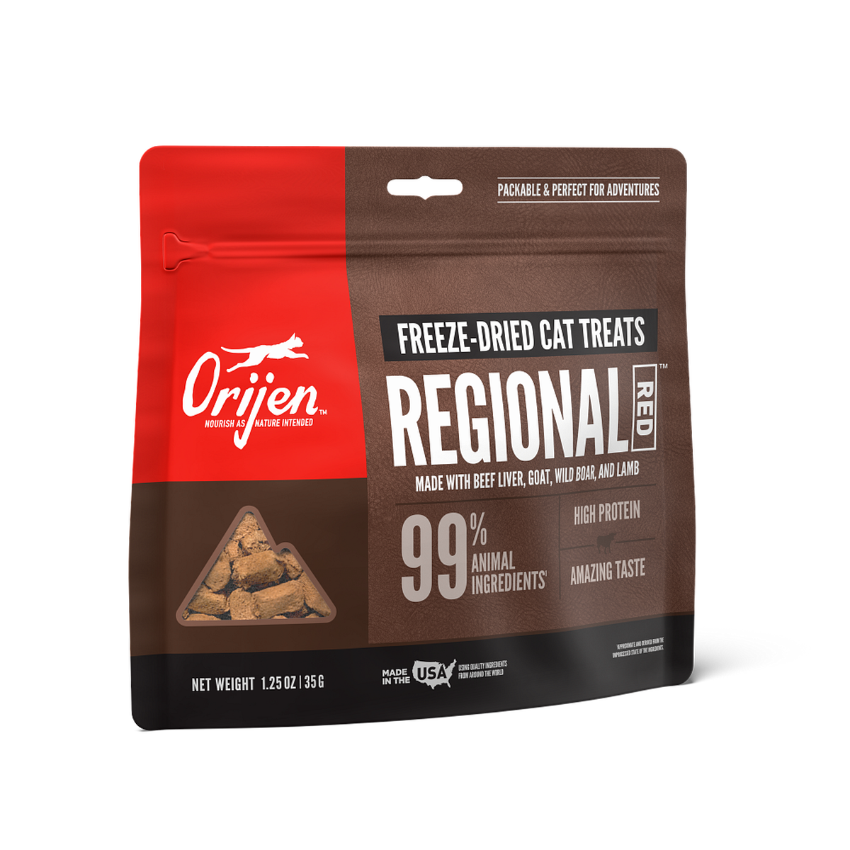 ORIJEN Regional Red Freeze-Dried Cat Treats 35g