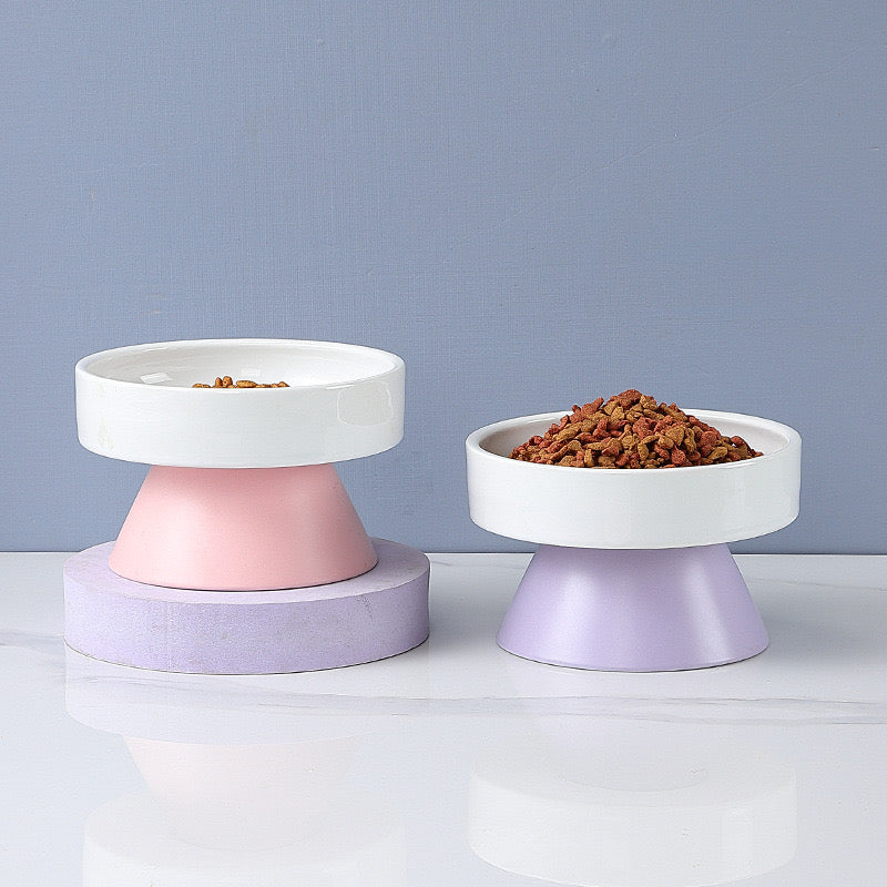 Geometric Patterned Elevated Bowl