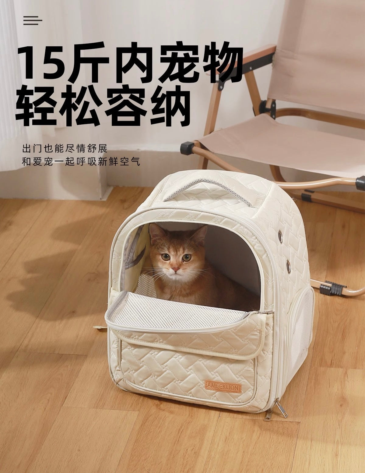 Ameeklion Pet Backpack