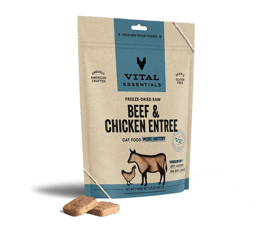 VE  FDR Beef & Chicken Mini Patties Cat Food 3.75 OZ