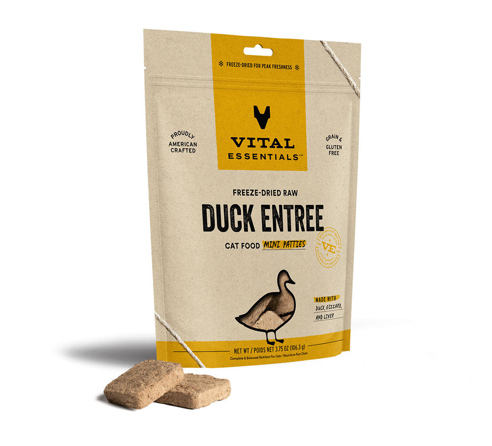 VE  FDR Duck Mini Patties Cat Food 3.75 OZ