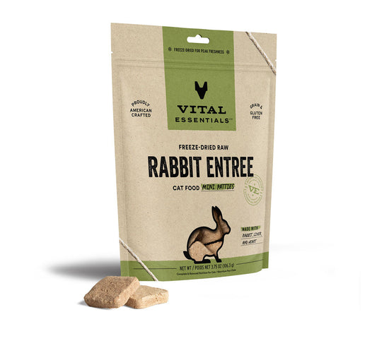 VE  FDR Rabbit Mini Patties Cat Food 3.75 OZ