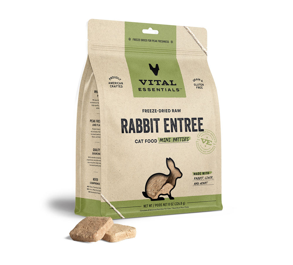 VE FDR Rabbit Mini Patties Cat Food 8 oz