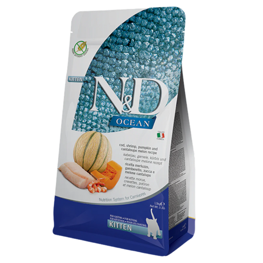 Farmina Ocean Cod Shrimp Pumpkin Cantaloupe Kitten Cat 5kg