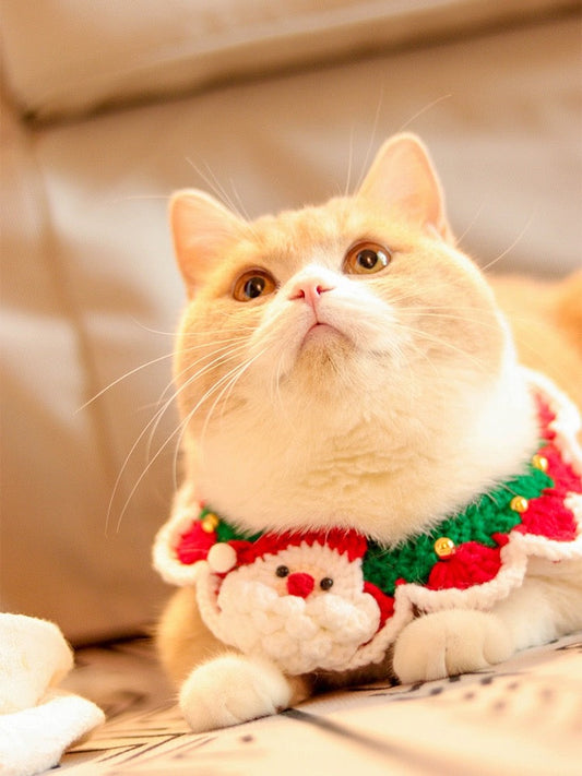 Christmas Santa Claus Crochet Collar