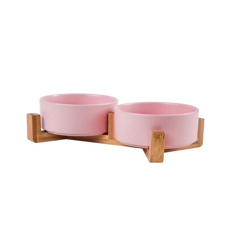 Bowl Set With Bamboo Stand