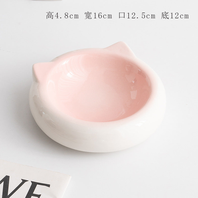 Cat Ear Shaped Ceramic Bowl