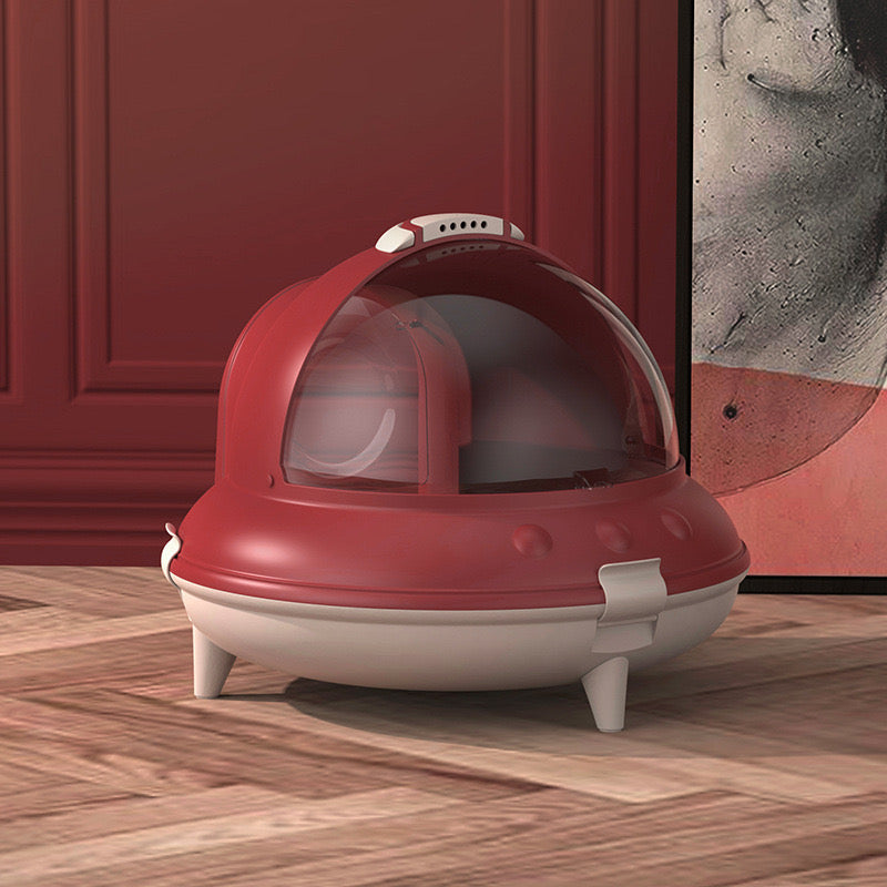 Spaceship Cat Litter Box