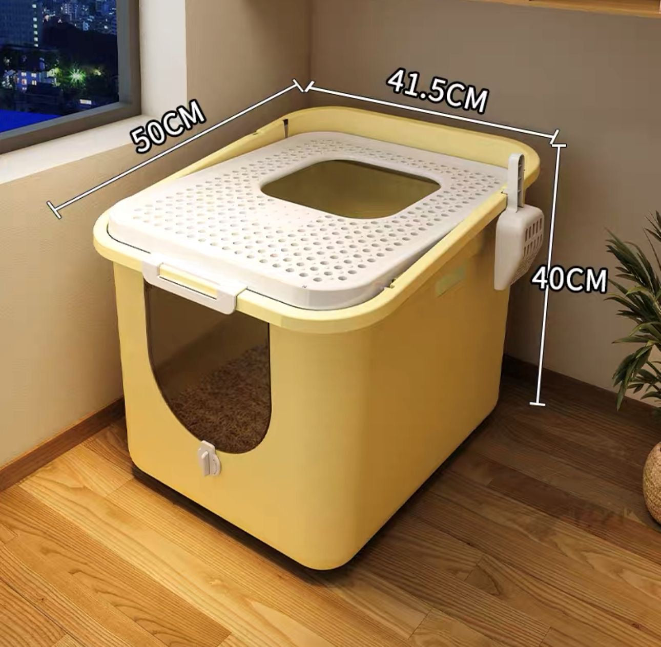Enclosed Bucket Cat Litter Box