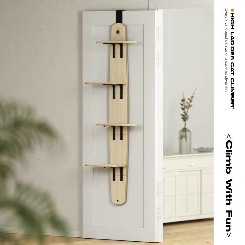 Multi-Level Door Hanging Cat Tower