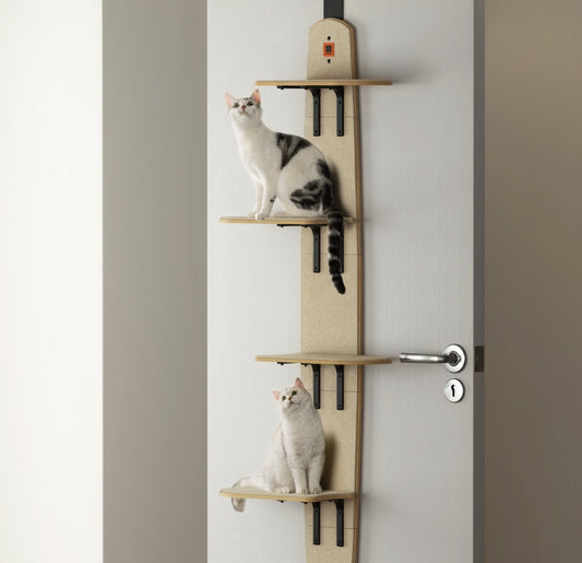 Multi-Level Door Hanging Cat Tower
