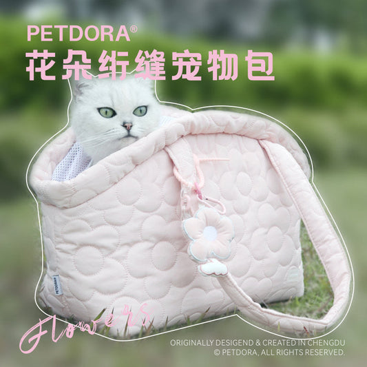 Floral Quilted Pet Bag