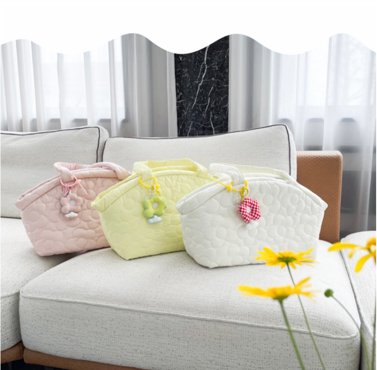 Floral Quilted Pet Bag