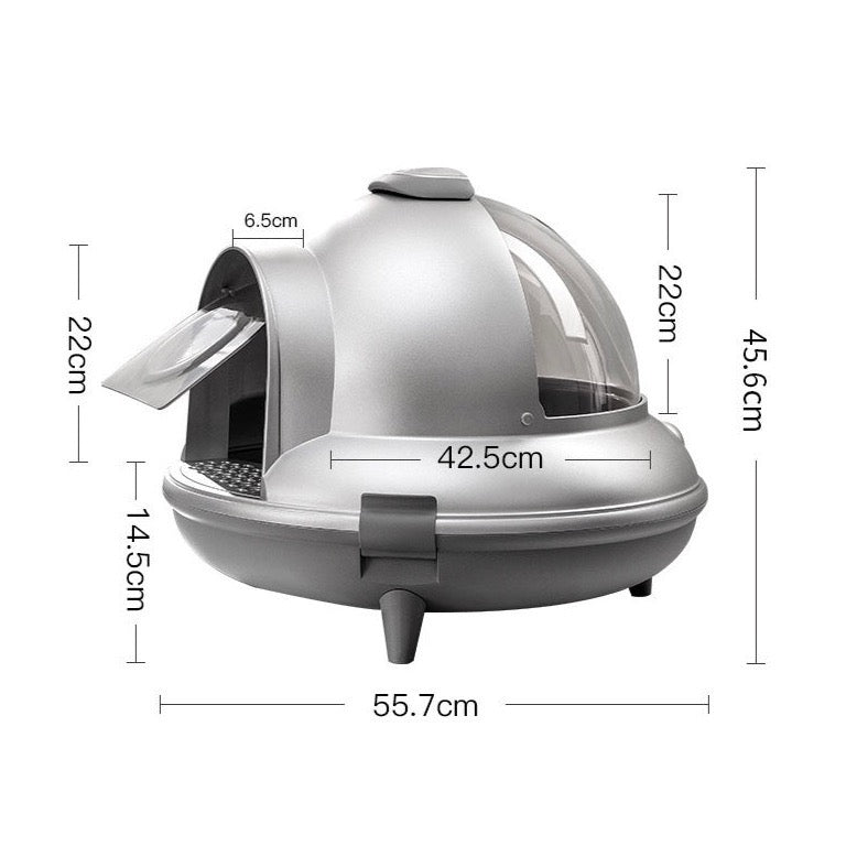 Spaceship Cat Litter Box