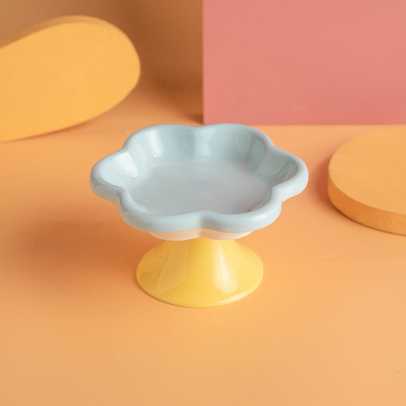 Macaron Flower Pedestal Plate
