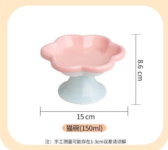 Macaron Flower Pedestal Plate