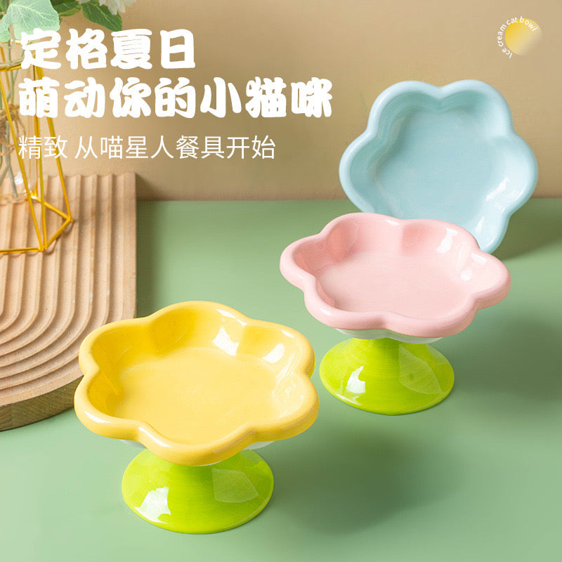 Macaron Flower Pedestal Plate