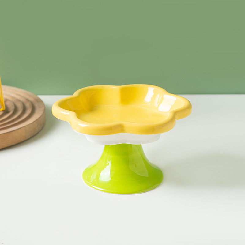 Macaron Flower Pedestal Plate