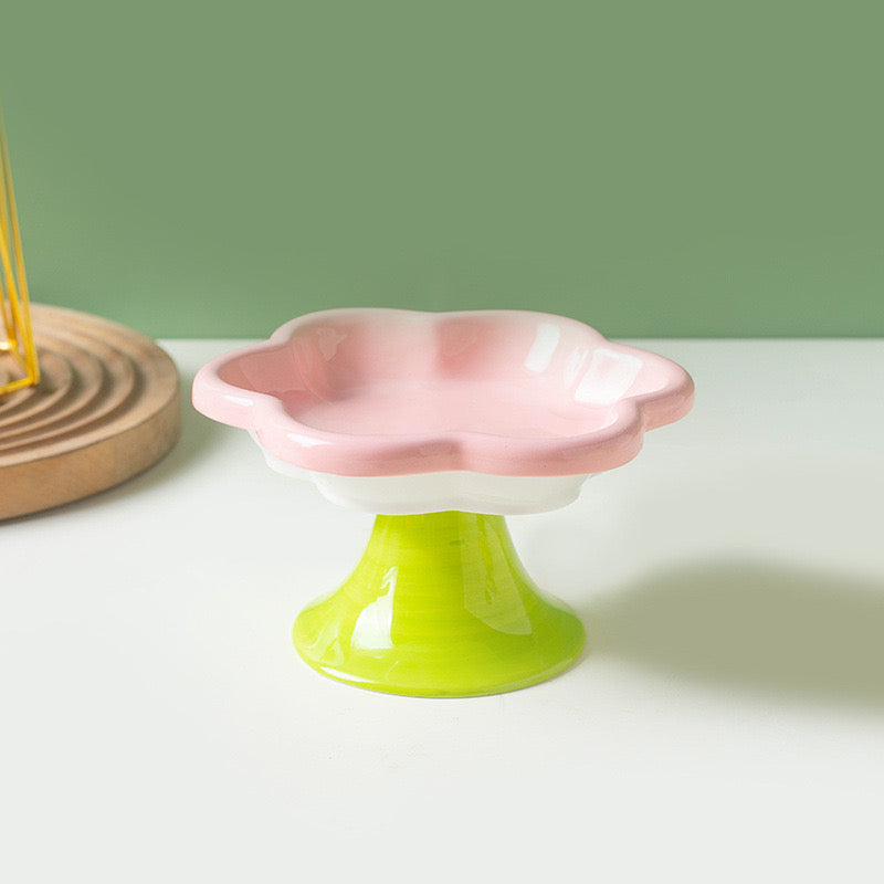 Macaron Flower Pedestal Plate
