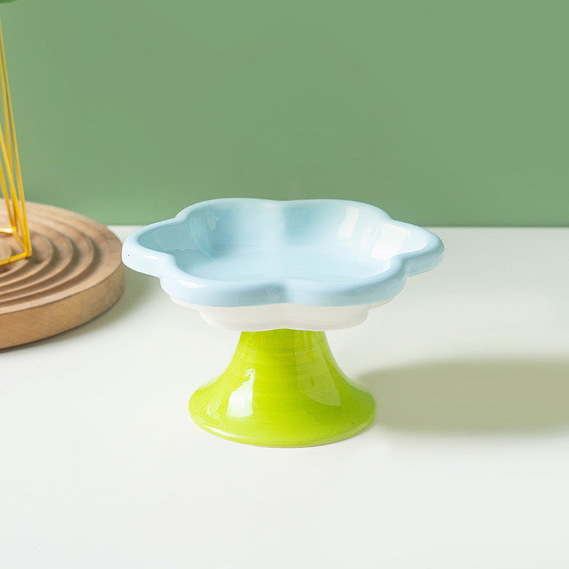 Macaron Flower Pedestal Plate