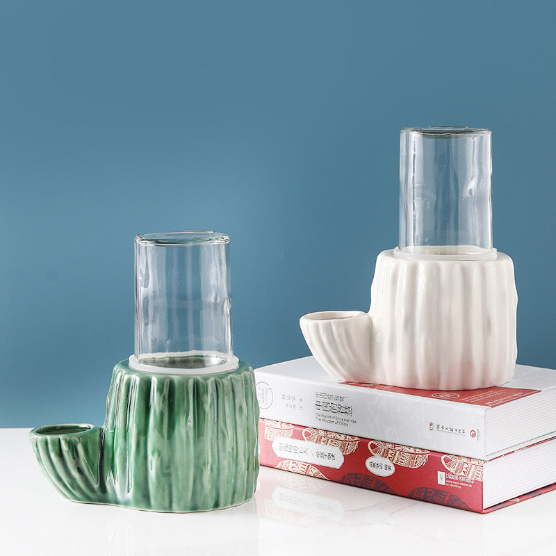 Cactus Ceramic Water Fountain