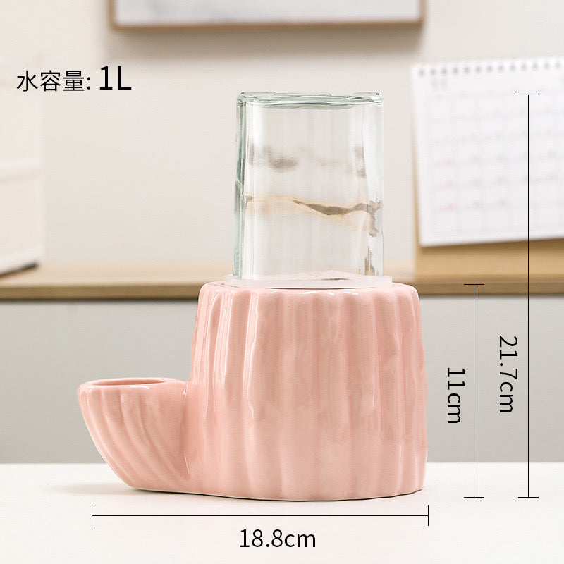 Cactus Ceramic Water Fountain