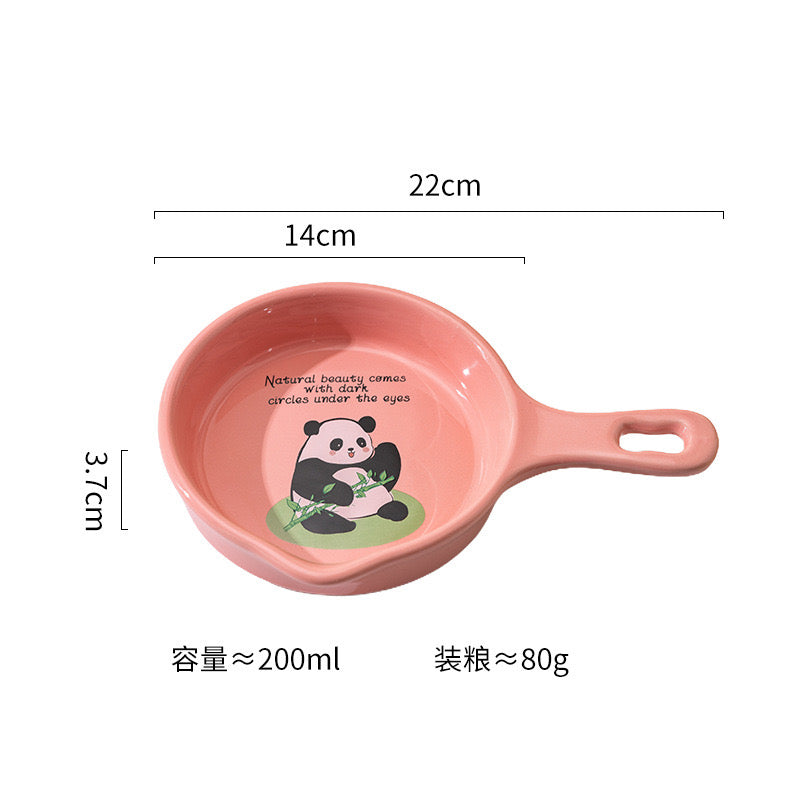 Panda Pan Pet Bowl
