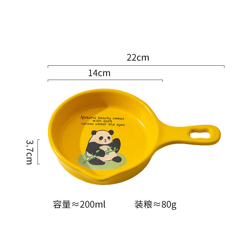 Panda Pan Pet Bowl