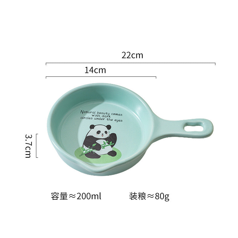 Panda Pan Pet Bowl