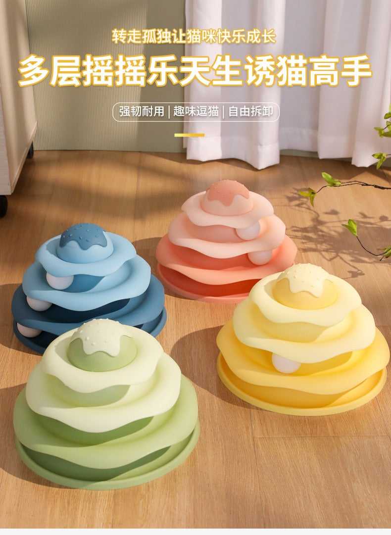 Multi-Layer Rocking Cat Toy