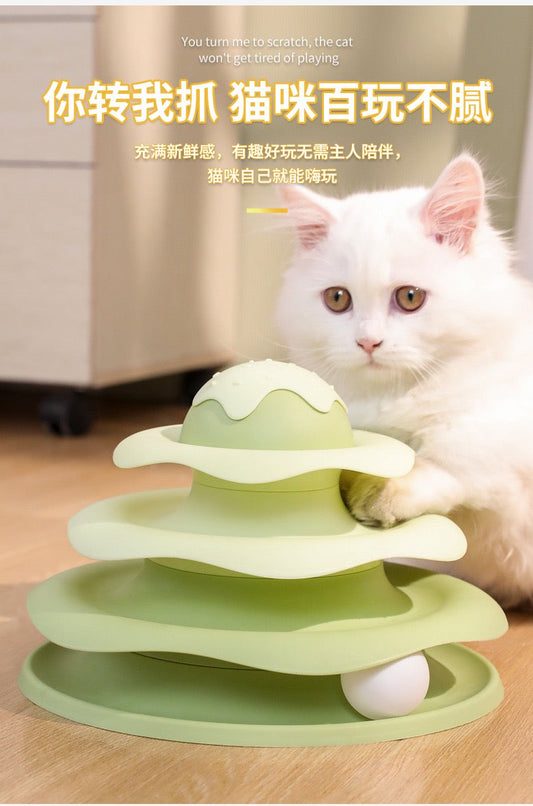 Multi-Layer Rocking Cat Toy
