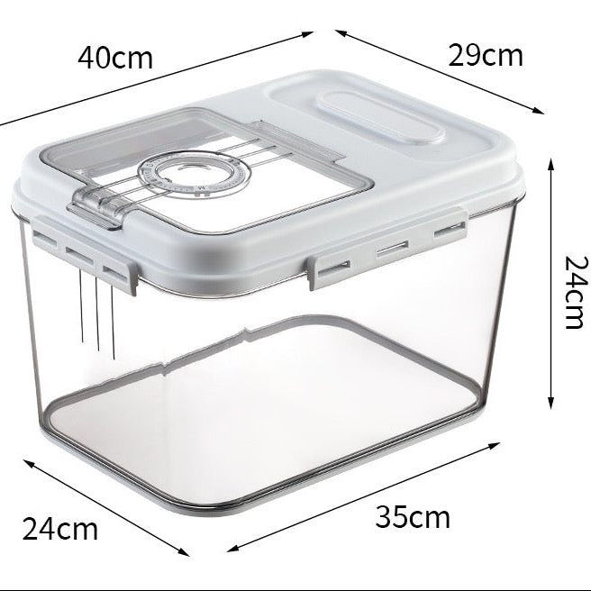 Magnetic Buckle Pet Food Storage Bucket