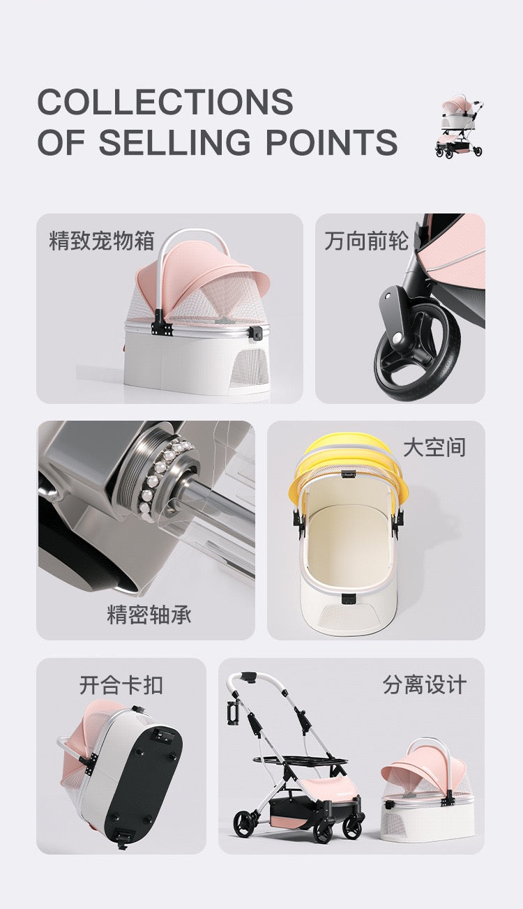 BOSIMAO Blossom Series Pet Stroller