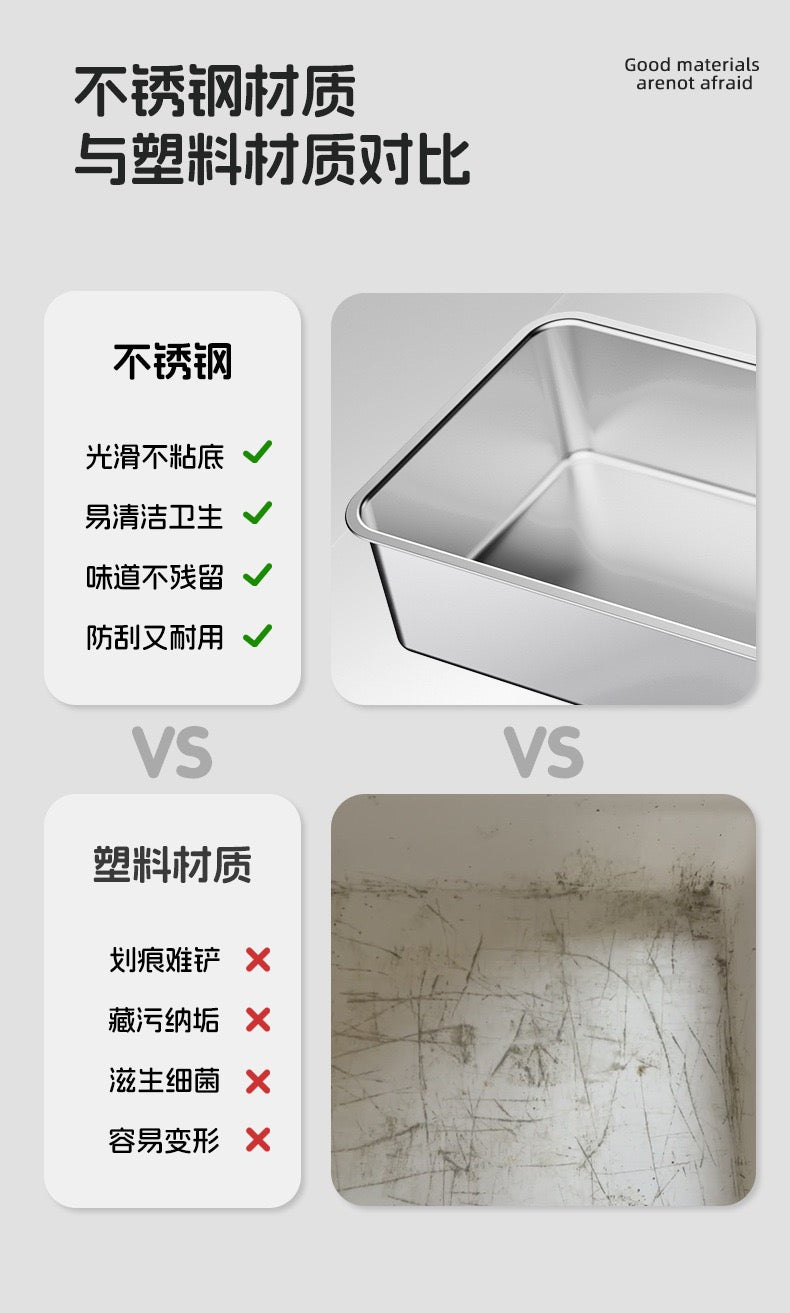Stainless Steel Litter Box