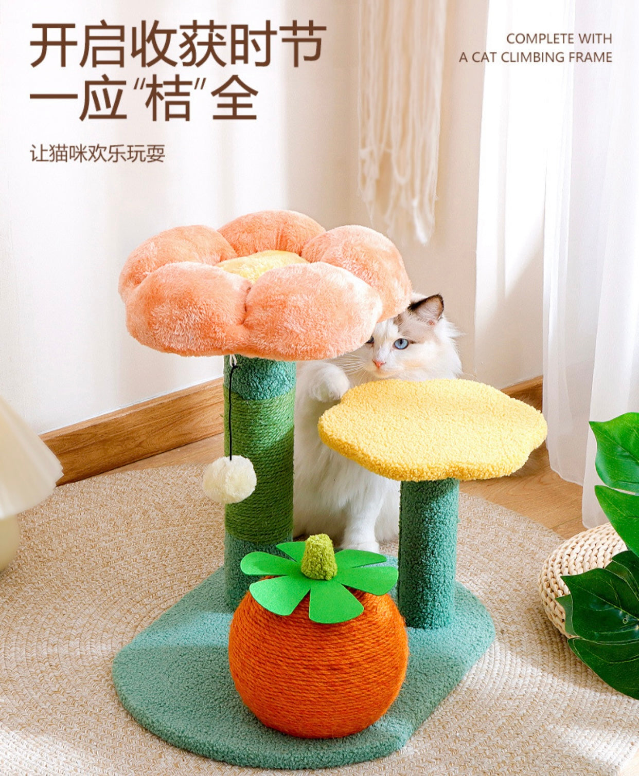 Ripe Orange Cat Tree