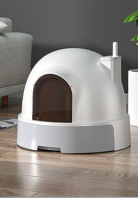 Snow House Cat Litter Box