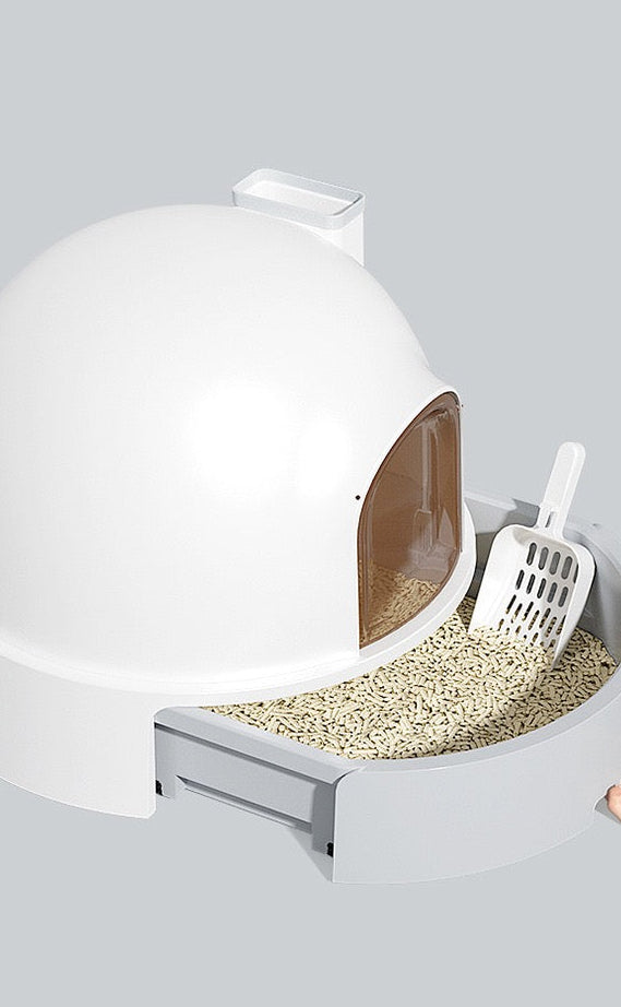 Snow House Cat Litter Box