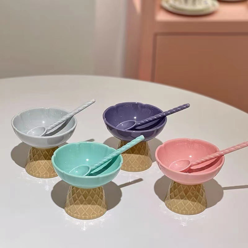 Ice Cream Elevated Cat Bowl