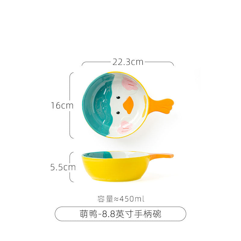 Cute Animal Bowl with Handle