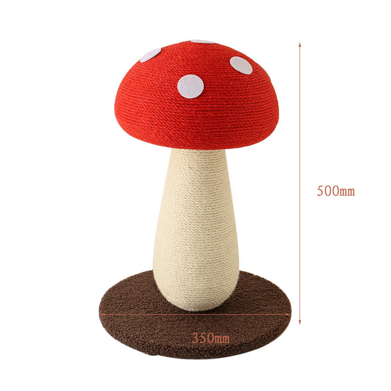 Mushroom Cat Scratching Post Tall