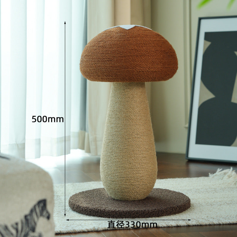 Mushroom Cat Scratching Post Tall