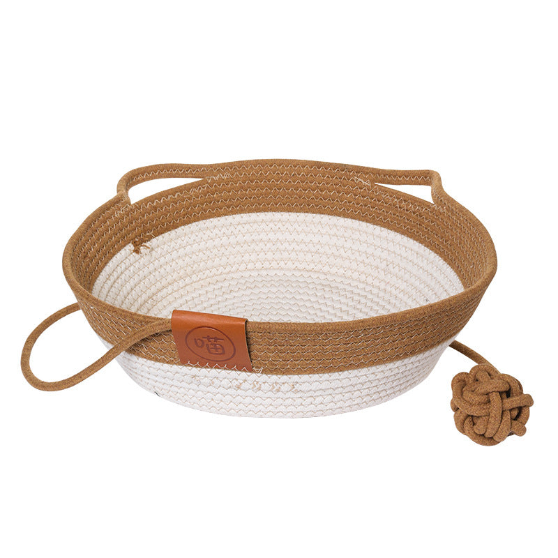 Rattan Cat Nest with Tail