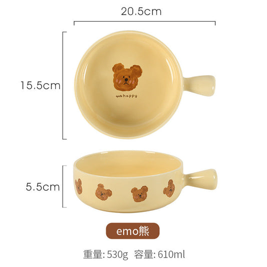 Bear Bowl With Handle