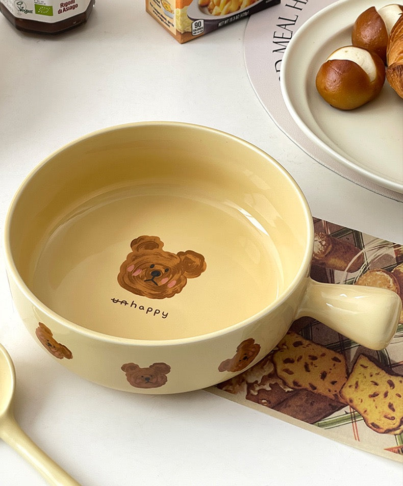 Bear Bowl With Handle