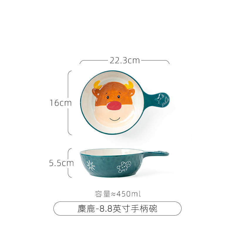 Cute Animal Bowl with Handle