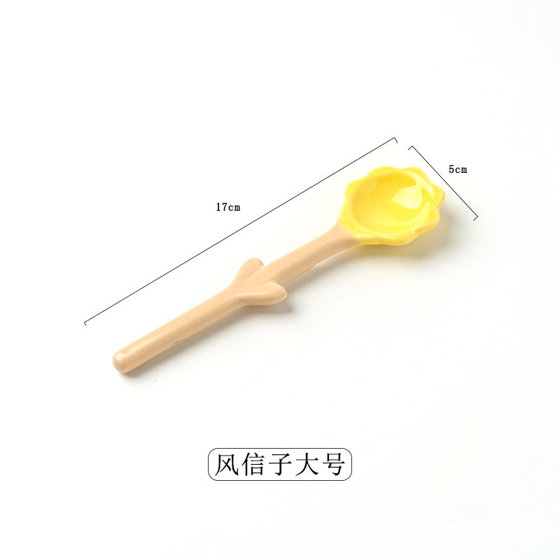 Flower Ceramic Spoon