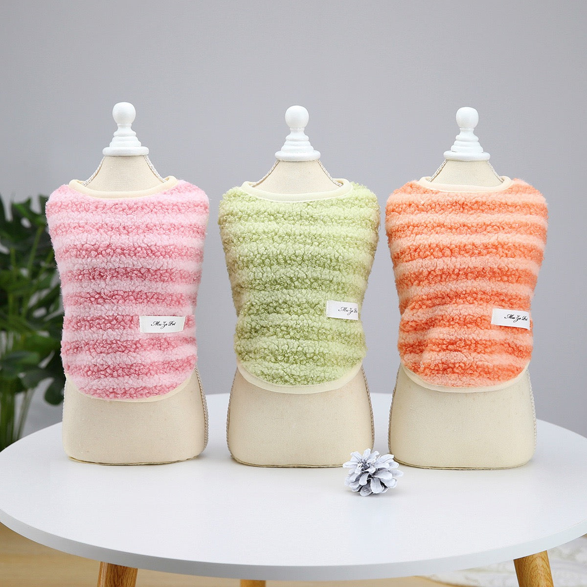 Pink Striped Vest