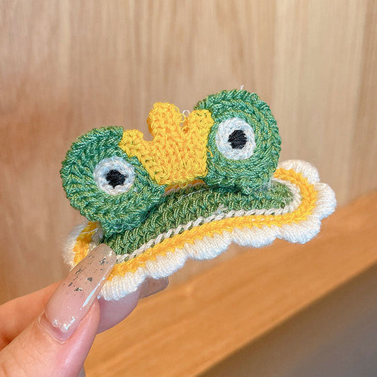 Cartoon Knitted Hair Clip