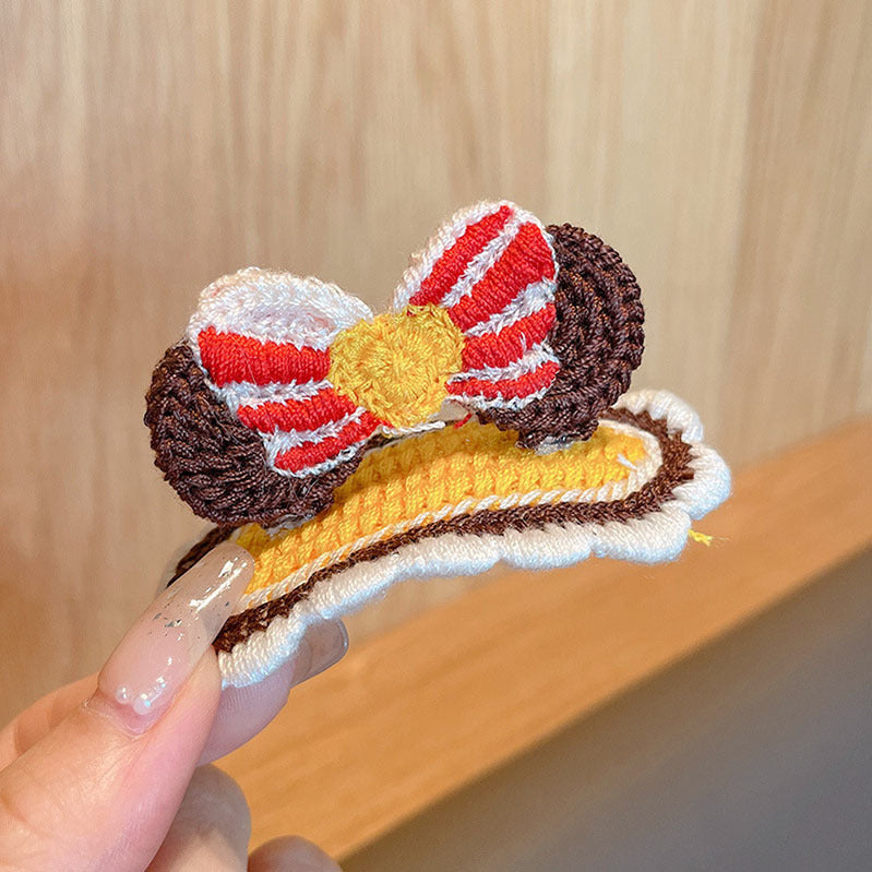 Cartoon Knitted Hair Clip